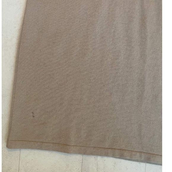 Cashmere Midi Dress Beige Cream Neutral Size M - Picture 8 of 9